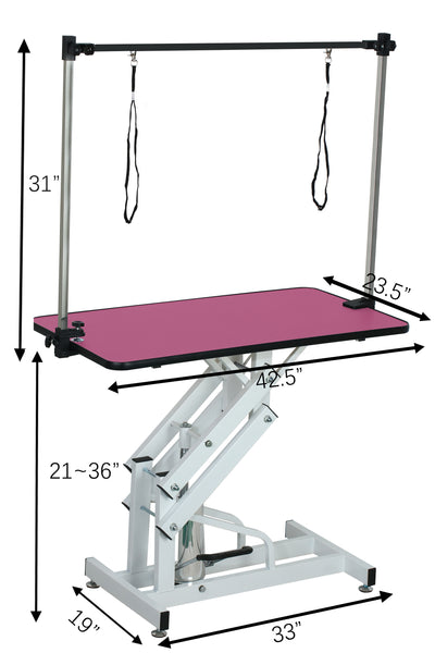 Hydraulic Pet Grooming Table With "H" Arm