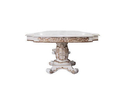 Vendom - Dining Table - Antique Pearl Finish - 30" - Grand Furniture GA