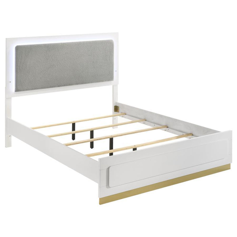 Caraway - Wood LED Panel Bed