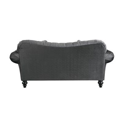 Gaura - Loveseat - Dark Gray Velvet - Grand Furniture GA