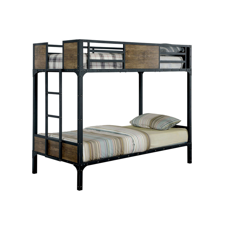 Clapton - Twin Bed With Workstation - Black - Grand Furniture GA