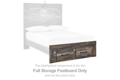 Drystan - Brown / Beige - Full Storage Footboard