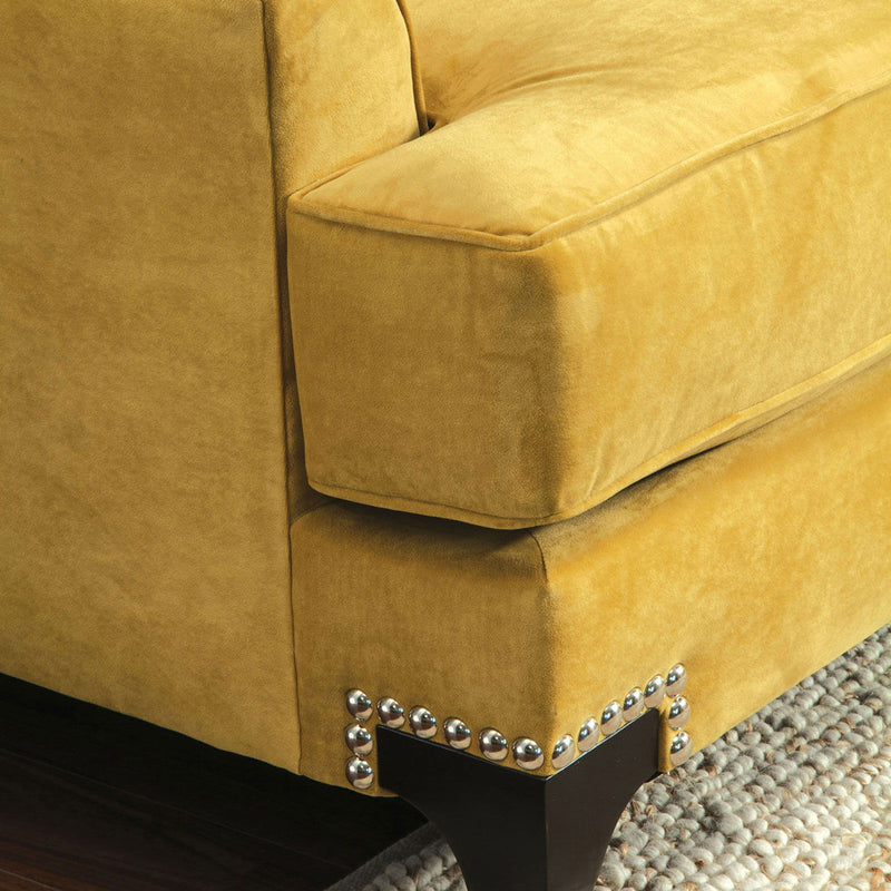 Viscontti - Sofa - Gold / Gray - Grand Furniture GA