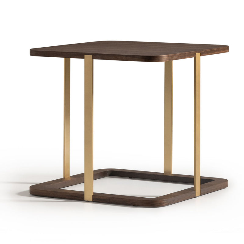 Amora - Side Table - Eggshell Walnut