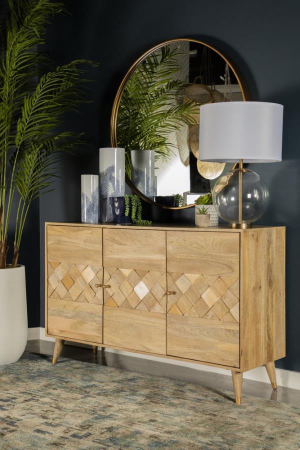 Alyssum - Checkered Pattern Accent Cabinet