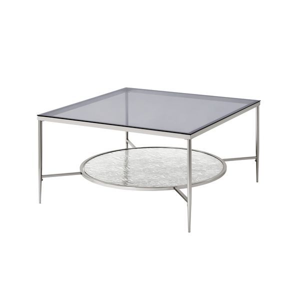 Adelrik - Coffee Table - Glass & Chrome Finish - Grand Furniture GA