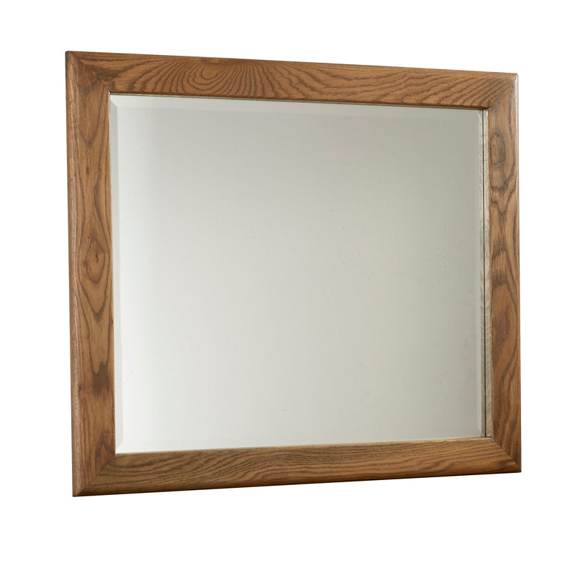 Crafted Oak - Landscape Mirror, Beveled Glass - Dark Brown