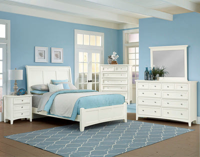 Bonanza - King Mansion Bed With Storage Footboard - White