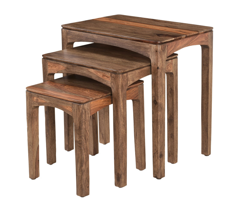 Waverly - Nesting Tables (Set of 3) - Light Natural Sheesham