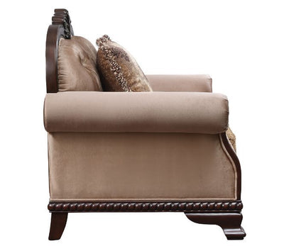 Chateau De Ville - Chair - Fabric & Espresso Finish - Grand Furniture GA