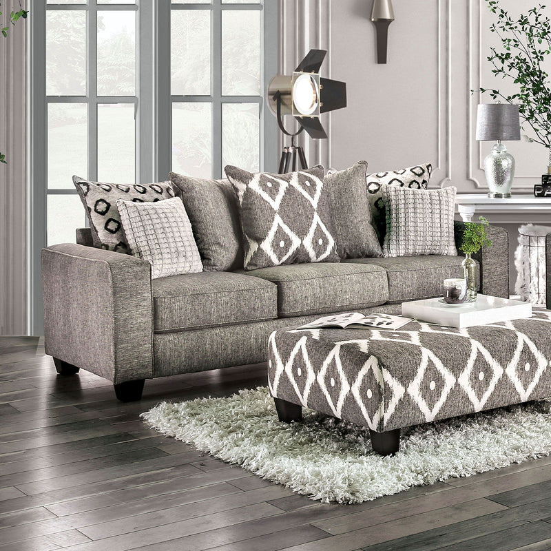 Basie - Sofa - Gray - Grand Furniture GA