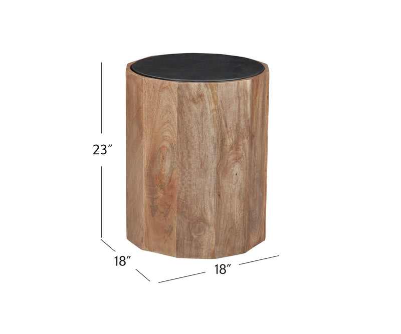 Adrienne - End Table - Light Brown