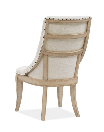 Harlow - Dining Arm Chair With Upholstered Seat & Back (Set of 2) - Weathered Bisque