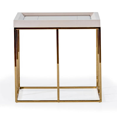 Carmela - Side Table - Shimmer Ivory