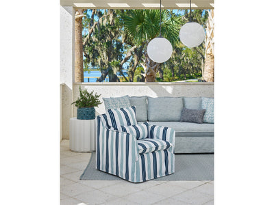 Coastal Living Outdoor - Siesta Key Outdoor Swivel Chair, Special Order - Blue