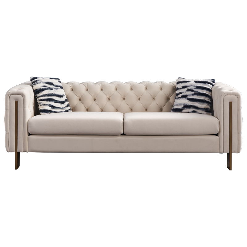 Chesterfield - Modern Tufted Velvet Living Room Sofa, 84.25&