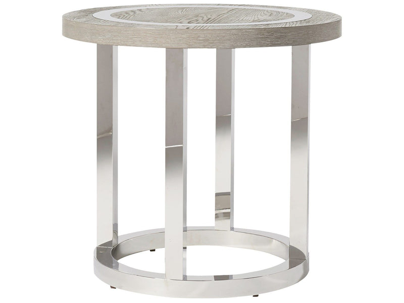 Modern - Wyatt Round End Table - Flint