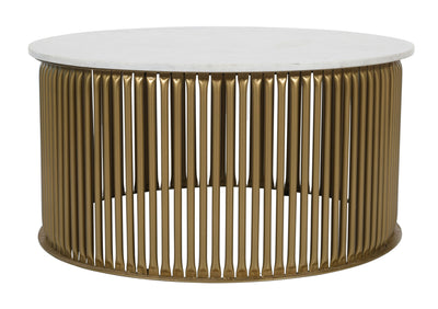 Bella - Cocktail Table - White / Goldtone