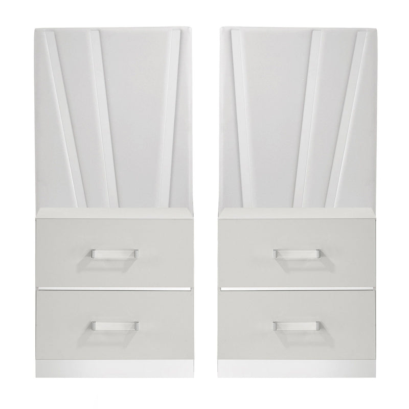 Europa - Nightstand Panels (Set of 2) - White