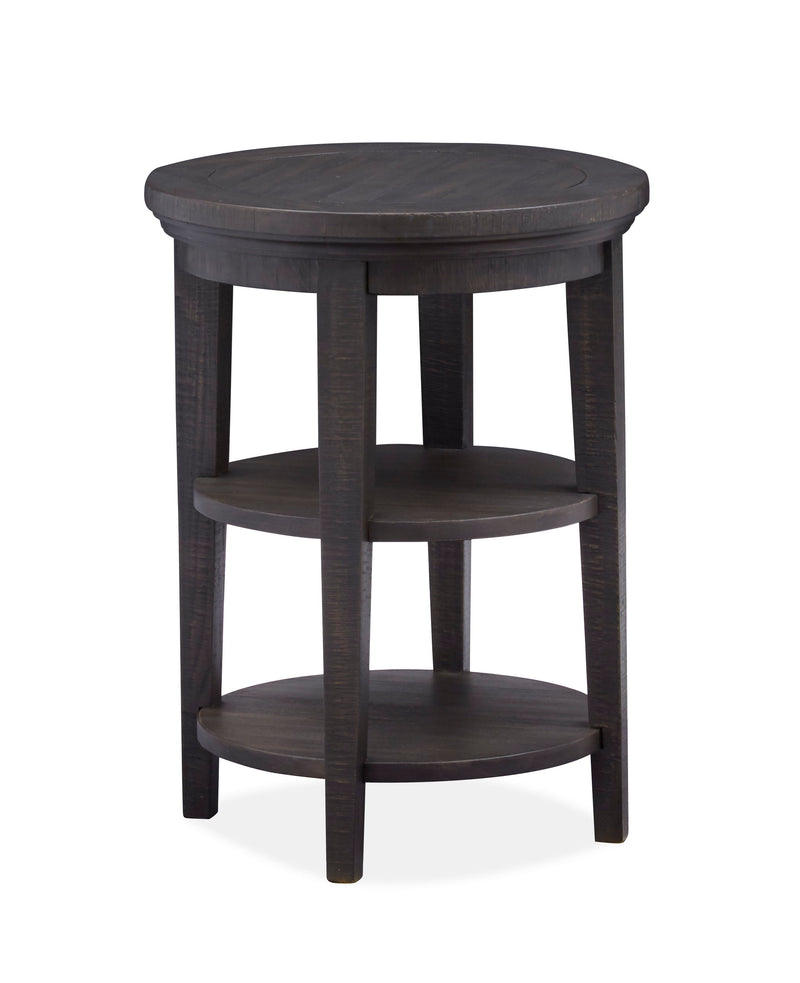 Westley Falls - Round Accent End Table - Graphite