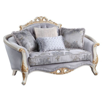 Galelvith - Loveseat - Gray Fabric - Grand Furniture GA