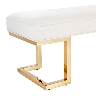 Belmont Place - Bed Bench - Bright Gold