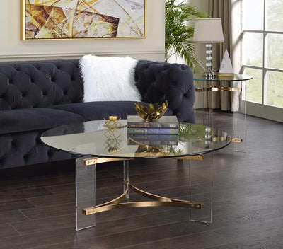 Sosi - Coffee Table - Gold Finish - Grand Furniture GA