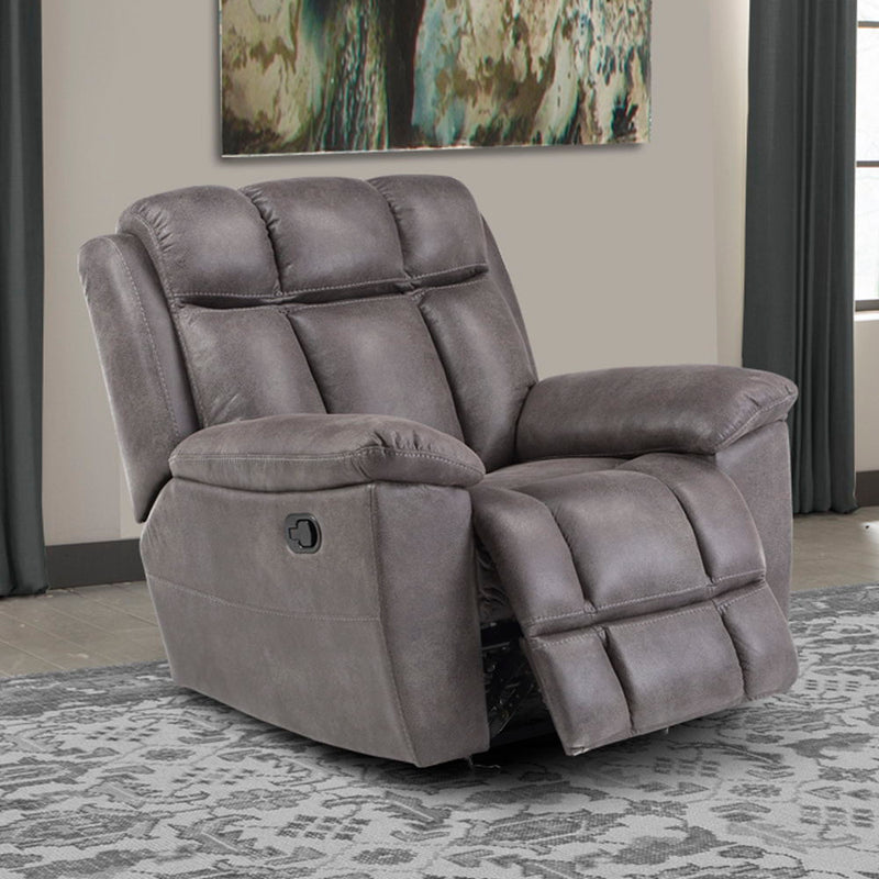 Goliath - Manual Glider Recliner - Arizona Grey