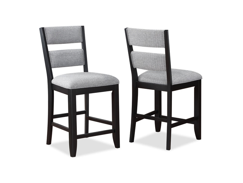 Frey - Counter Height Chair (Set of 2) - Black - Grand Furniture GA