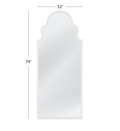 Abbie - Floor Mirror - White