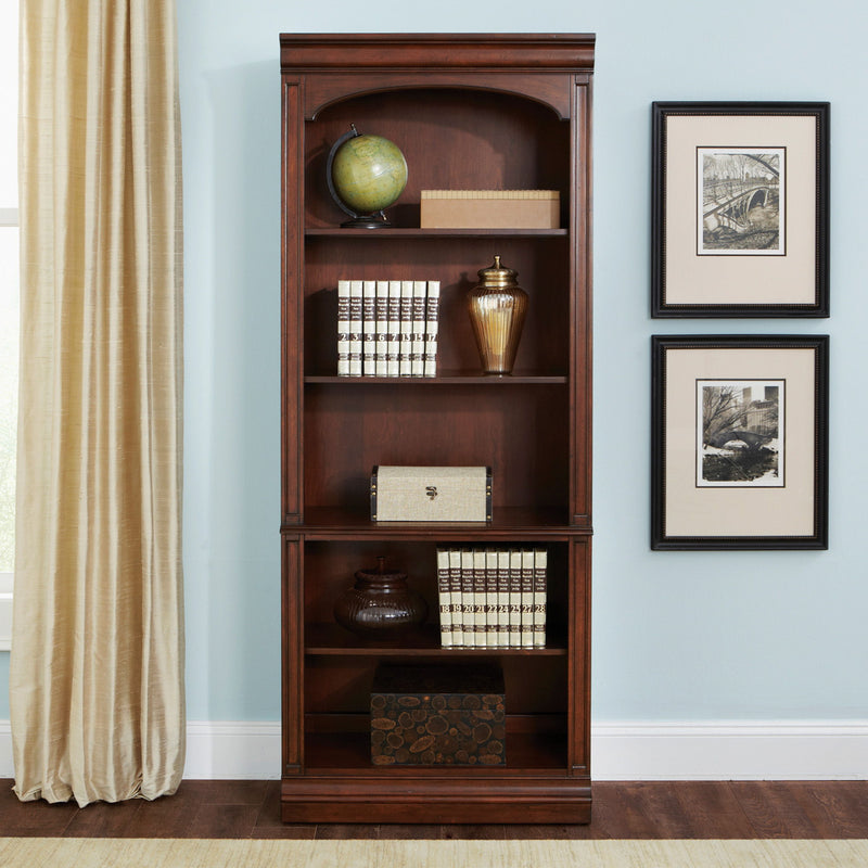 Brayton Manor - Jr Executive Open Bookcase - Dark Brown