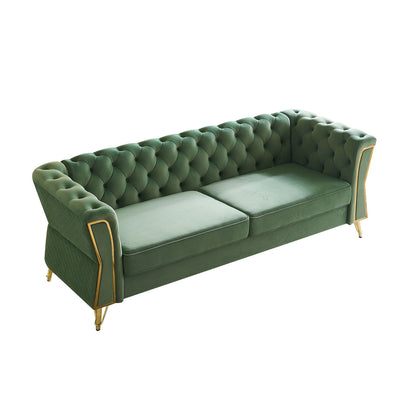 Modern Tufted Velvet Sofa For Living Room