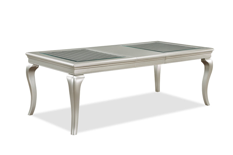 Caldwell - Dining Table (18 Leaf) - Silver - Grand Furniture GA