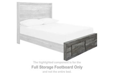 Baystorm - Gray - Full Storage Footboard