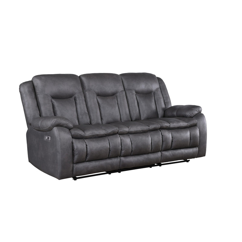 Morello - Sofa With Power Footrest - Gray