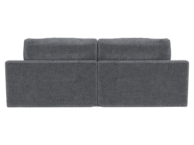 Cozy - LSF Chaise With USB - Gunmetal