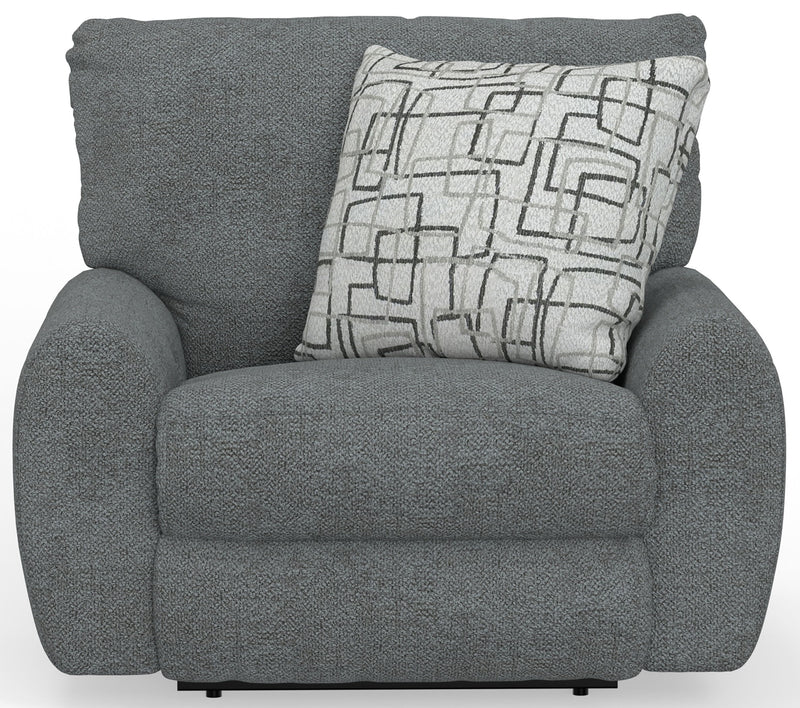 Maxwell - Power Deep Seat Lay Flat Recliner - Dolphin