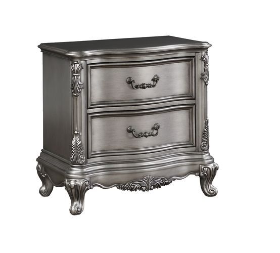 Ausonia - Nightstand - Antique Platinum - Finish - Grand Furniture GA