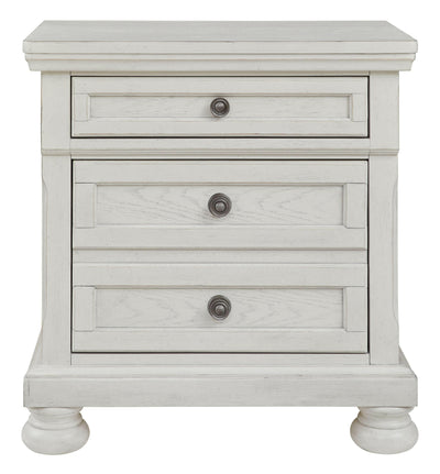 Robbinsdale - Antique White - Two Drawer Night Stand.