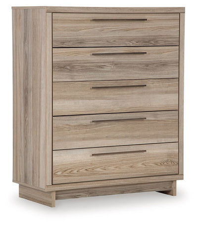 Hasbrick - Tan - Five Drawer Wide Chest.