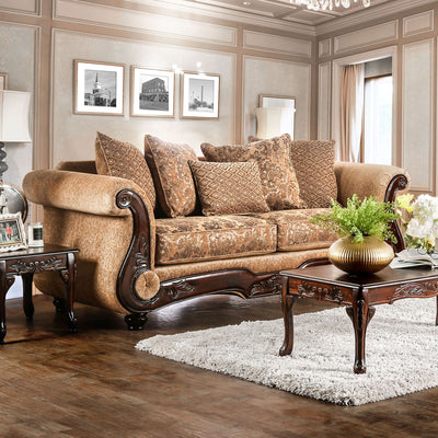 Nicanor - Sofa - Tan / Gold - Grand Furniture GA