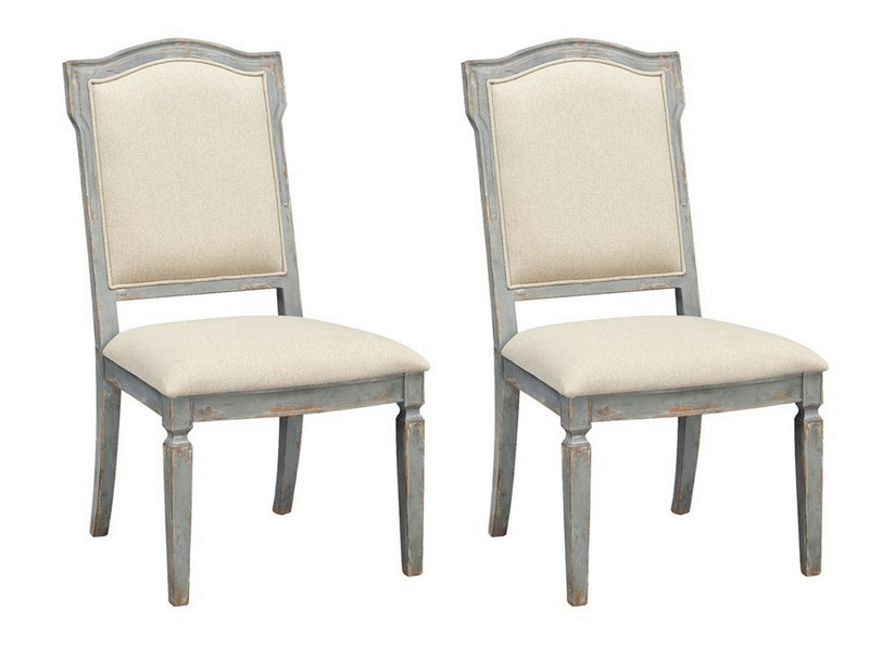 Monaco - Upholstered Dining Side Chairs (Set of 2) - Two Tone