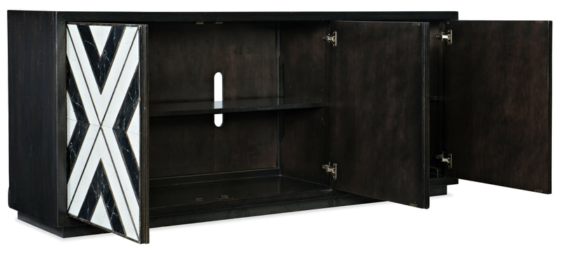 Sanctuary - Noir et Blanc Entertainment Console.