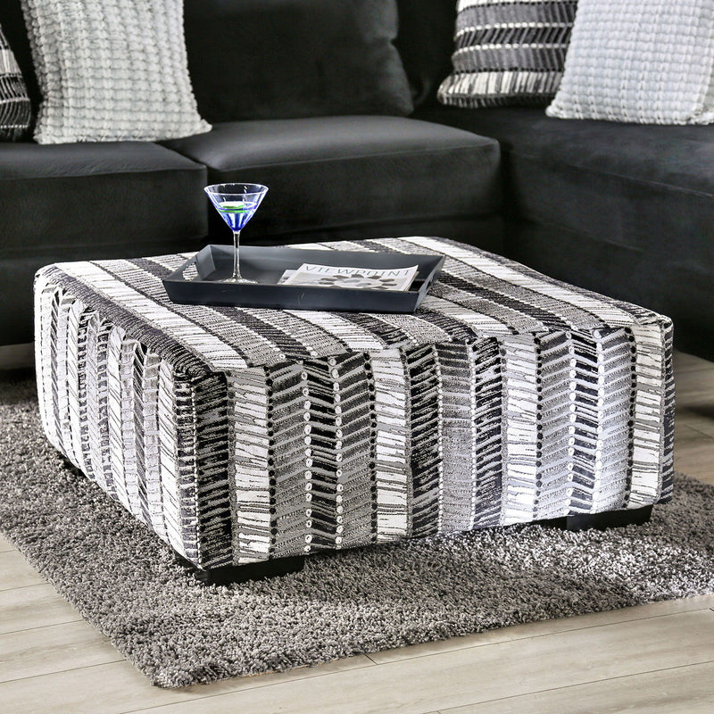 Modbury - Ottoman - Stripe Multi - Grand Furniture GA