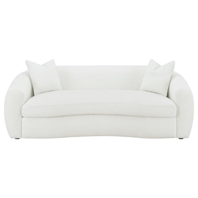 Isabella - Faux Sheepskin Upholstered Sofa Natural - Ivory