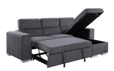 Natalie - Sectional Sofa - Gray Chenille - Grand Furniture GA