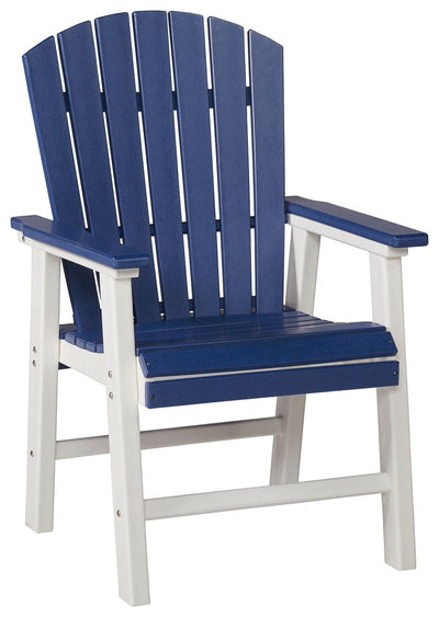 Toretto - Blue / White - Arm Chair (Set of 2).