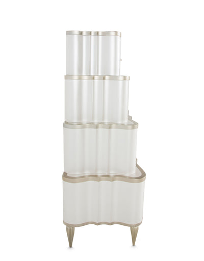 London Place - 6-Drawer Tiered Chest - Creamy Pearl