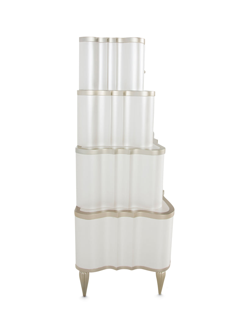 London Place - 6-Drawer Tiered Chest - Creamy Pearl