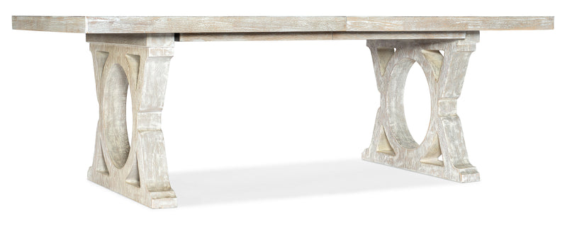 Serenity - Topsail Rectangle Dining Table With 2-18" Leaves.